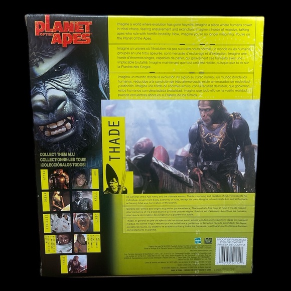 2001 Planet of the Apes  THADE with BATTLE STEED 6” Action Figure Set - Picture 2 of 2